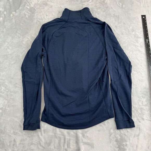 Smartwool Shirt Mens Medium Blue Base Layer MerinoMax Half-Zip Stretch Pocket - Picture 9 of 14